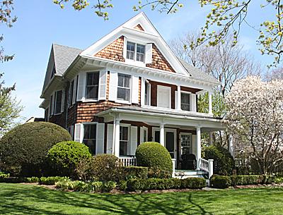 The gables and the second story windows are what make this house