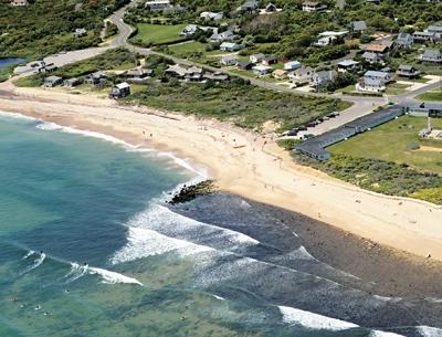 The town will add sand to a portion of the Ditch Plain beach in Montauk, where erosion has exposed hardpan and rocks, so that it can be used by bathers this summer.