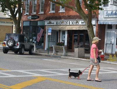 Madison and Main Restaurant received approval for outdoor tables subject to the relocation of two village benches. Page at 63 Main was not as fortunate with its outdoor dining application for backyard seating.