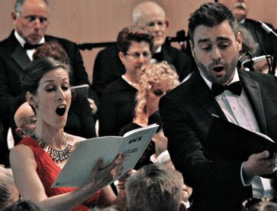 Sara Paar and Mischa Bouvier are seen in a duet from Bach’s Cantata 79.