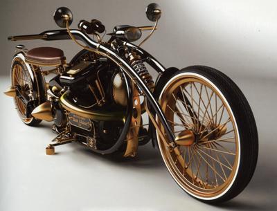 Mikhail Smolyanov’s concept motorcycle, from 2007, was his first Steampunk work.