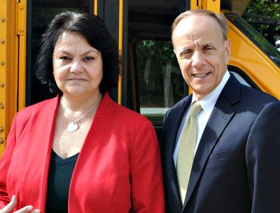 Cleopatra Panagiosoulis, the Springs School’s new assistant principal, and John Finello, the new superintendent, are getting to know the district.