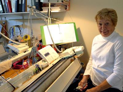 Helene Tallo knits over 120 baby blankets a year to send to her son, Dr. Chris Tallo, a pediatrician, who gives them to his new patients at the Children’s Health Center in Fort Wayne, Ind.