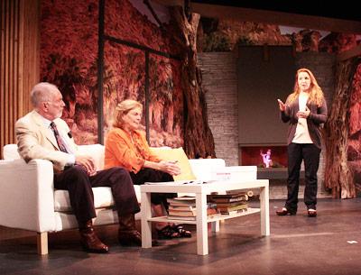 Craig Braun, Diana Marbury, Morgan Vaughan, and Vay David in the Hampton Theatre Company’s production of “Other Desert Cities.”