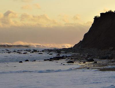 The surf was exceptionally good at Turtle Cove, just west of the Montauk Lighthouse, on Sunday.