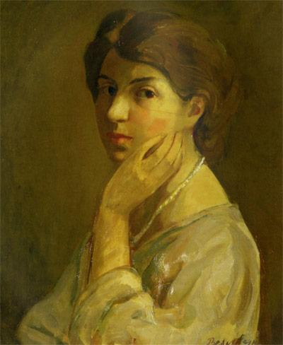 Theresa Bernstein was a young woman of 24 in this self-portrait. She would go on to live 112 years.