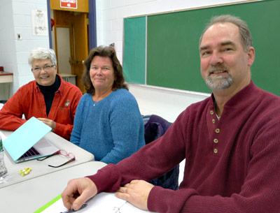 East Hampton Town Councilman Peter Van Scoyoc, right, received a warm welcome on Monday when Montauk Citizens Advisory Committee members learned he will be their new liaison to the East Hampton Town Board.