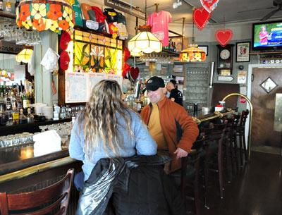 The cozy bar at O’Murphy’s