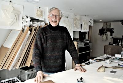 Nils Bruun in his Springs studio