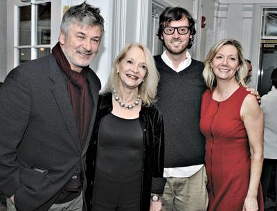 Alec Baldwin, Ruth Appelhof, director of Guild Hall, David Nugent, artistic director of the Hamptons International Film Festival, and Anne Chaisson, HIFF’s executive director