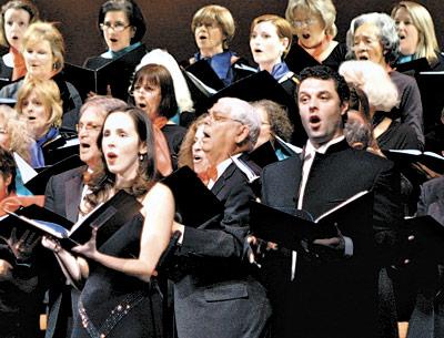 The Choral Society of the Hamptons, seen in a spring 2011 concert, will perform a selection of works by Vivaldi, Bach, and Vaughan Williams in a concert on March 30.