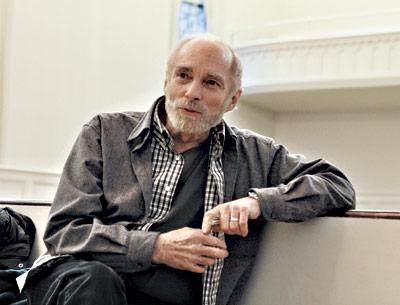 Walter Klauss, guest conductor of the Choral Society of the Hamptons’ upcoming spring concert, relaxed before rehearsal at the East Hampton Presbyterian Church.