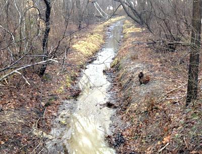 Ligonee Brook is a longstanding stream that runs intermittently down through the last century and more.