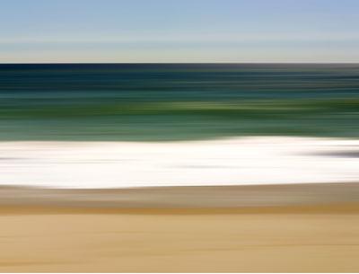 Daniel Jones’s “Flying Point Beach Impressions” is part of a new spring photography exhibition at the Tulla Booth Gallery in Sag Harbor.