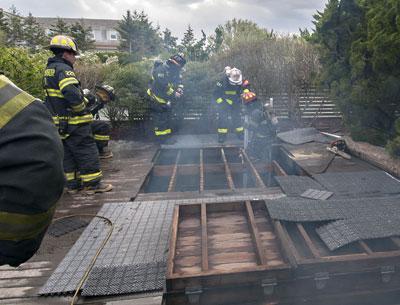 Firefighters dealt with a generator fire at a Sagaponack house on Monday afternoon. The Bridgehampton Fire Department was on the scene for three hours and called for help from East Hampton and Sag Harbor.