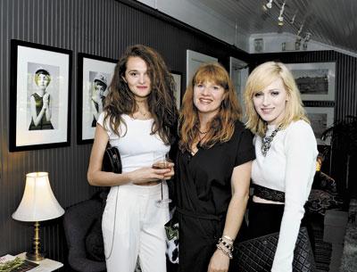 Drenusha Corkoni, Jennie Ljunberg, and Cissi Wallin enjoyed the opening reception at c/o the Maidstone in East Hampton for Josefin Hardinger’s photography show on Saturday night.