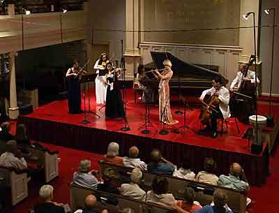 A performance during last year’s Bridgehampton Chamber Music Festival at the Bridgehampton Presbyterian Church