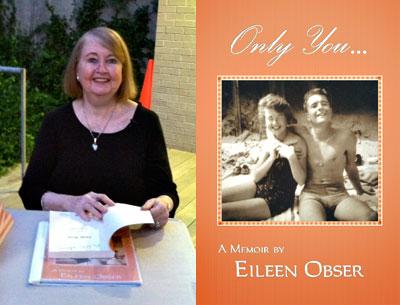 Eileen Obser at a reading at the Hampton Library in Bridgehampton.