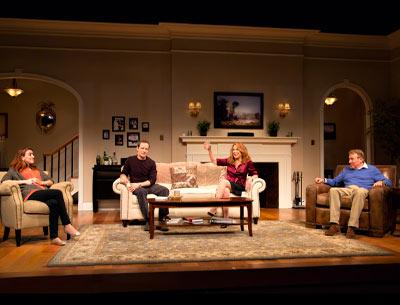 Marlo Thomas raises a glass in Joe DiPietro’s “Clever Little Lies” at Guild Hall while Jim Stanek looks on.