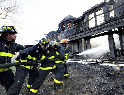 Evidence points to the garbage can as the place where the fire began, but what caused the blaze is still unknown.