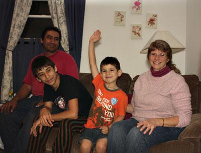 Seated in their living room one recent evening, Carlos Munoz, Israel Munoz, Ephraim Munoz, and Marci Vail talked about their hopes for the future.