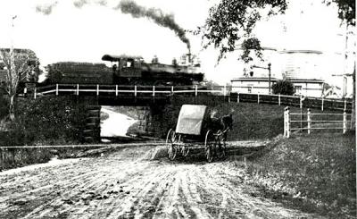 End of the line: The Butter Lane, Bridgehampton, railroad trestle was built in 1895. Boardinghouses at the time would send carriages to pick up their guests.