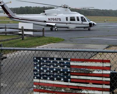 Helicopters and other “noisy aircraft” that fly into and out of East Hampton Airport will be subject to a nightly curfew from 8 p.m. to 9 a.m. starting tonight.