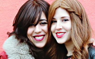 Dalia Shusterman, left, and Perl Wolfe of Bulletproof Stockings, the Hasidic all-women band from Brooklyn, will play at the Chabad of the Hamptons in East Hampton on Wednesday.