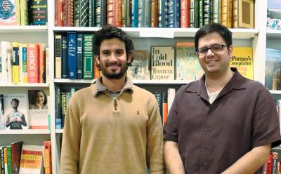 Daniel Hirsch, left, and Gregory Harris, former BookHampton employees, bought the Southampton BookHampton from Charline Spektor and renamed it Southampton Books.