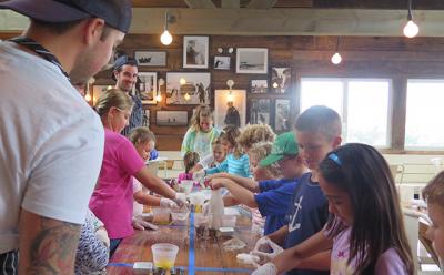 With guidance from chefs at Swallow East, children in a Camp SoulGrow workshop earlier this year made fresh pasta and strawberry shortcake.