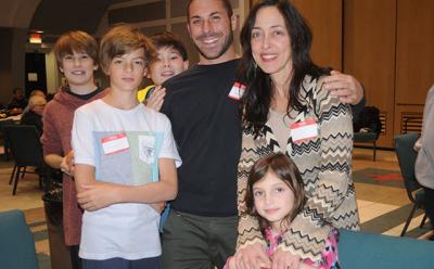 At the East Hampton Clericus’s community soup dinner last January, Charlie Goldsmith, Cassius Lubin, Jonah Ball, Rabbi Hanniel Levenson, Sally Morse, and Siena Link Morse were among the many volunteers.