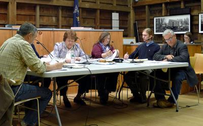 In their new meeting location at Town Hall, the East Hampton Town Trustees discussed a request from Sag Harbor Village to extend its water-management authority and a proposal to permanently ban alcoholic beverages during the daytime at Indian Wells Beach in Amagansett.