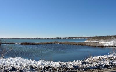 During last weekend’s flood tides, Little Reed Pond in Montauk, normally a mere puddle, was full to the brim.