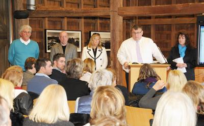 Michael Sendlenski, the East Hampton Town attorney, spoke at a recent workshop on the town’s new rental registration law. Supervisor Larry Cantwell has said he hoped that in the future town meetings should include a provision allowing Spanish-speaking residents to take part.