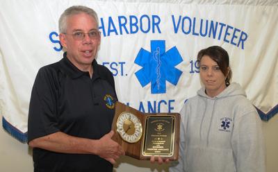 Eddie Downes, who has answered more than 11,000 calls in his 29 years with the Sag Harbor Volunteer Ambulance Corps, was named member of the year for 2015. 	Morgan McGivern  #98 - East Hampton Village Police Chief Gerard Larsen has submitted his resume as a candidate for chief of the Southampton Town Police Department.