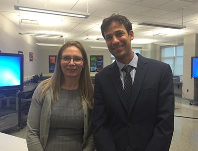 Beth Doyle, left, the principal at the John M. Marshall Elementary School in East Hampton, said she is looking forward to working with Russell Morgan, right, the newly appointed assistant principal.