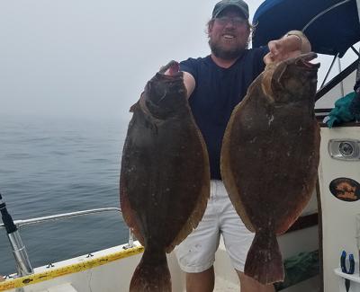 Sam Doughty of Springs caught these nice-looking fluke south of Montauk.