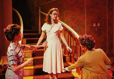 Ellen Harvey, Erin Neufer, and Dori Legg in “The Last Night of Ballyhoo,” set in Atlanta in 1939, at Bay Street Theater in Sag Harbor.