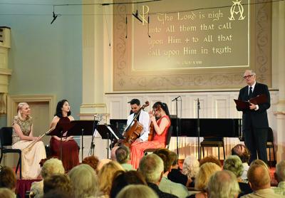 Alan Alda narrated a concert of Mozart’s music as part of the Bridgehampton Chamber Music Festival’s program this year.