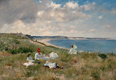 “Idle Hours” by William Merritt Chase was painted on the East End in 1894 and is part of a retrospective of his work at the Phillips Collection in Washington, D.C. 	Amon Carter Museum of American Art, Fort Worth