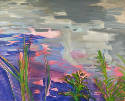 “Pond Edge 1,” by Kamilla Talbot, was painted this year.