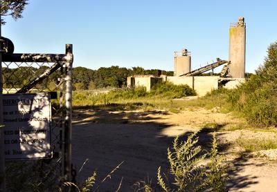 A Wainscott resident has asked the town to have drinking water tested following the detection of chromium-6 in Suffolk County Water Authority wells, and in light of the connection between the toxic element and cement plants, such as the one pictured here, in Wainscott.