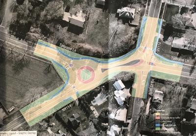 A roundabout at the intersection of Buell and Toilsome Lanes in East Hampton Village could be constructed in spring 2017, a consulting engineer told the village board last Thursday.