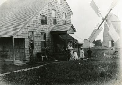 The mill cottage at the Gardiner home lot in East Hampton as it appeared in the 1880s