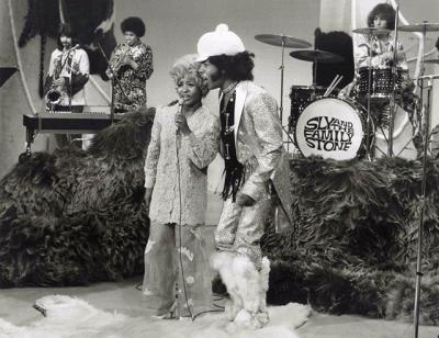 The “Legends of Rock” film series at Bay Street Theater in Sag Harbor has featured excerpts from performances by classic artists including Sly and the Family Stone, above.