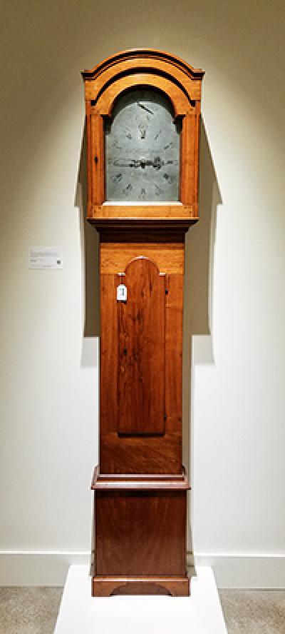 A walnut tall-case clock made in 1780 by Nathaniel Dominy IV was auctioned on Saturday at Sotheby’s in Manhattan for a surprisingly low price, and there is some question as to whether it is the same clock whose provenance is described in the handwritten letter that accompanied the sale.