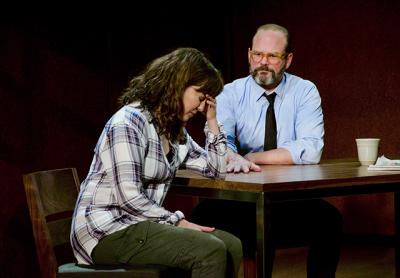 Chris Bauer stars in David Mamet’s “The Penitent” along with Rebecca Pidgeon at the Atlantic Theater in Manhattan.