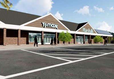 A proposed 17,000-square-foot addition to the back of the current T.J. Maxx building at Bridgehampton Commons will make room for a Marshalls.