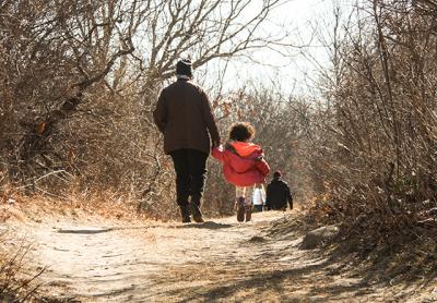 There are three kinds of recreational walking: fast steady walking, group walking with a guide, and walking by yourself or with another while studying the ground, sky, trees, and maybe water.