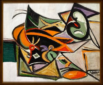 John Graham’s “Abstract Composition‚” from 1941, preceded his rejection of abstraction.